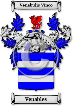 Venables Family Crest Download (jpg) Legacy Series - 150 DPI