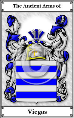 Viegas Family Crest Download (JPG)  Book Plated - 150 DPI