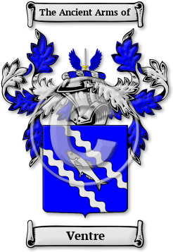 Ventre Family Crest Download (jpg) Legacy Series - 150 DPI