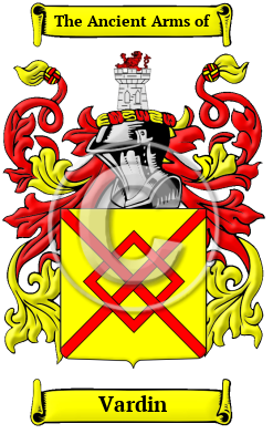 Vardin Family Crest/Coat of Arms