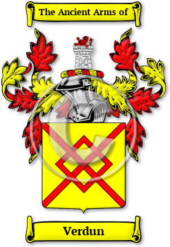 Verdun Family Crest Download (JPG) Legacy Series - 300 DPI