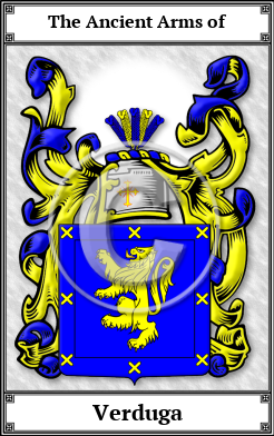 Verduga Family Crest Download (JPG)  Book Plated - 150 DPI