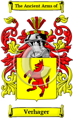 Verhager Family Crest/Coat of Arms