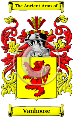 Vanhoose Family Crest/Coat of Arms