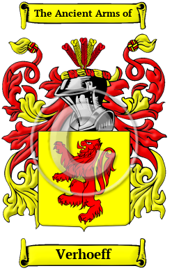 Verhoeff Family Crest Download (JPG) Heritage Series - 600 DPI