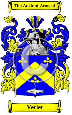Verlet Family Crest/Coat of Arms