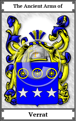 Verrat Family Crest Download (JPG)  Book Plated - 150 DPI