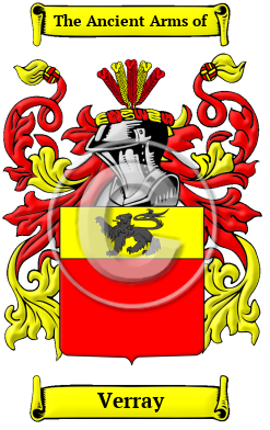 Verray Family Crest/Coat of Arms