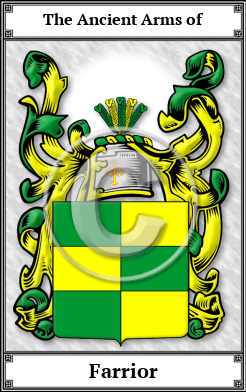 Farrior Family Crest Download (JPG)  Book Plated - 150 DPI