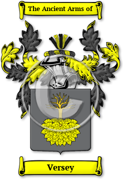 Versey Family Crest Download (jpg) Legacy Series - 150 DPI