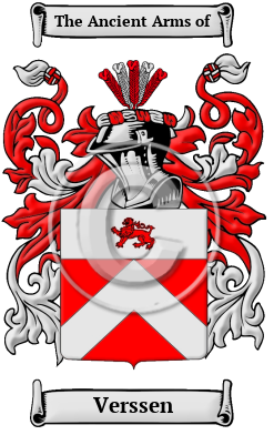 Verssen Family Crest/Coat of Arms