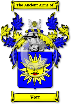 Vett Family Crest Download (jpg) Legacy Series - 150 DPI