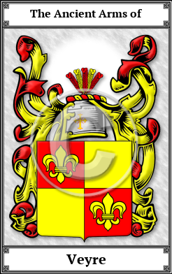 Veyre Family Crest Download (JPG)  Book Plated - 150 DPI