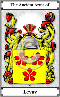 Levay Family Crest Download (JPG) Book Plated - 600 DPI