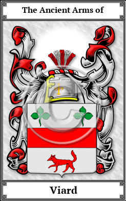 Viard Family Crest Download (JPG)  Book Plated - 150 DPI