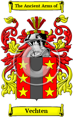 Vechten Family Crest/Coat of Arms