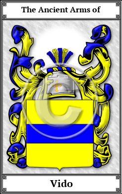 Vido Family Crest Download (JPG)  Book Plated - 150 DPI
