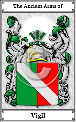 Vigil Family Crest Download (JPG)  Book Plated - 150 DPI
