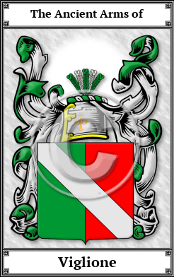Viglione Family Crest Download (JPG)  Book Plated - 150 DPI