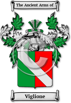 Viglione Family Crest Download (jpg) Legacy Series - 150 DPI