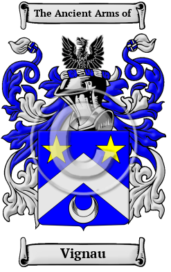 Vignau Family Crest/Coat of Arms