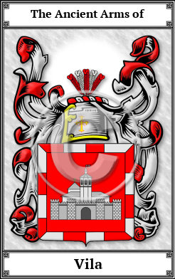 Vila Family Crest Download (JPG) Book Plated - 600 DPI
