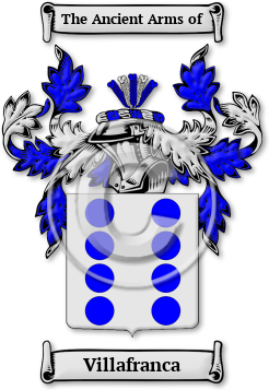 Villafranca Family Crest Download (jpg) Legacy Series - 150 DPI