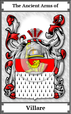 Villare Family Crest Download (JPG)  Book Plated - 150 DPI