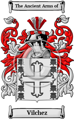 Vilchez Family Crest/Coat of Arms