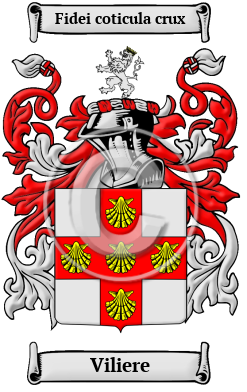 Viliere Family Crest/Coat of Arms