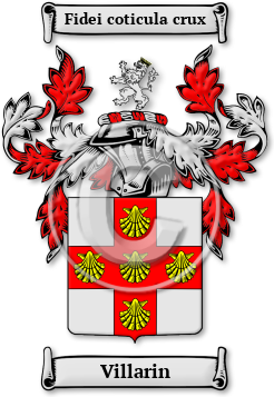Villarin Family Crest Download (jpg) Legacy Series - 150 DPI