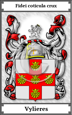 Vylieres Family Crest Download (JPG) Book Plated - 600 DPI