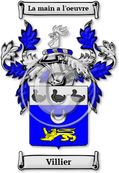 Villier Family Crest Download (jpg) Legacy Series - 150 DPI
