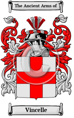 Vincelle Family Crest/Coat of Arms