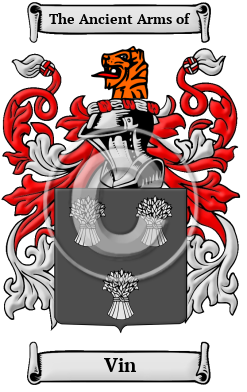 Vin Family Crest/Coat of Arms