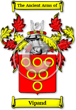 Vipand Family Crest Download (jpg) Legacy Series - 150 DPI
