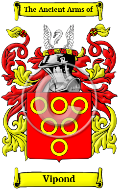 Vipond Family Crest/Coat of Arms
