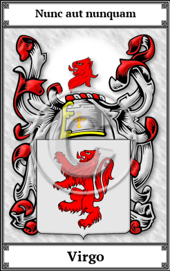 Virgo Family Crest Download (JPG)  Book Plated - 150 DPI