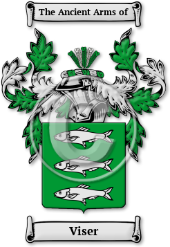 Viser Family Crest Download (JPG) Legacy Series - 600 DPI