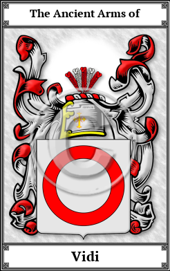 Vidi Family Crest Download (JPG)  Book Plated - 150 DPI