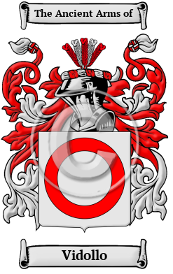 Vidollo Family Crest/Coat of Arms