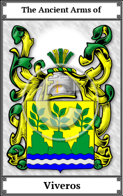 Viveros Family Crest Download (JPG)  Book Plated - 150 DPI