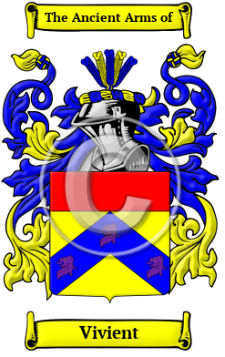 Vivient Family Crest/Coat of Arms