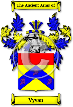 Vyvan Family Crest Download (jpg) Legacy Series - 150 DPI