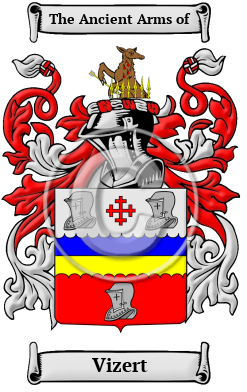 Vizert Family Crest/Coat of Arms