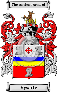 Vysarte Family Crest/Coat of Arms