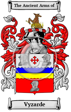 Vyzarde Family Crest/Coat of Arms