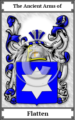 Flatten Family Crest Download (JPG)  Book Plated - 150 DPI