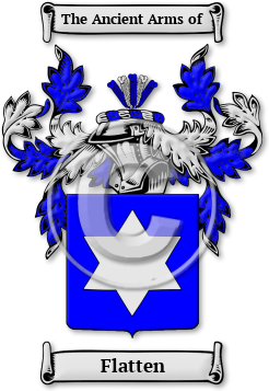 Flatten Family Crest Download (jpg) Legacy Series - 150 DPI