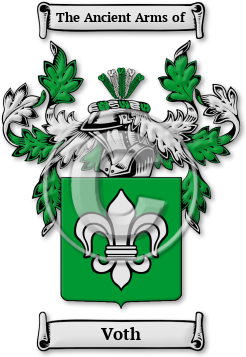 Voth Family Crest Download (jpg) Legacy Series - 150 DPI